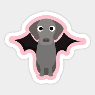 Weimaraner Halloween Fancy Dress Costume Sticker